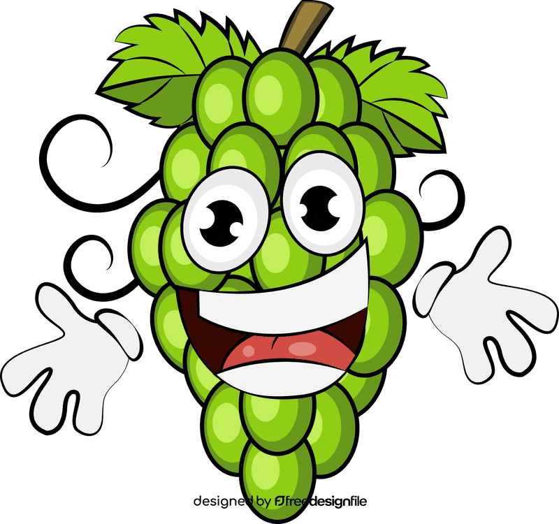 Funny Grapes clipart