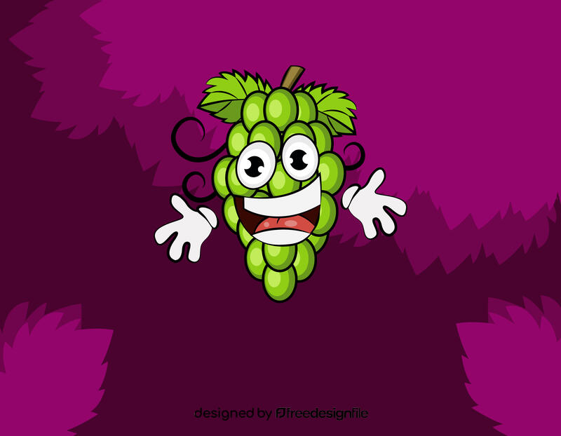 Funny Grapes vector