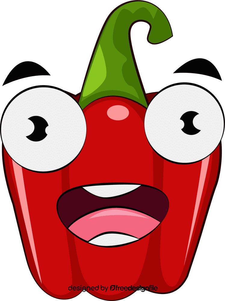 Funny Bell Pepper clipart