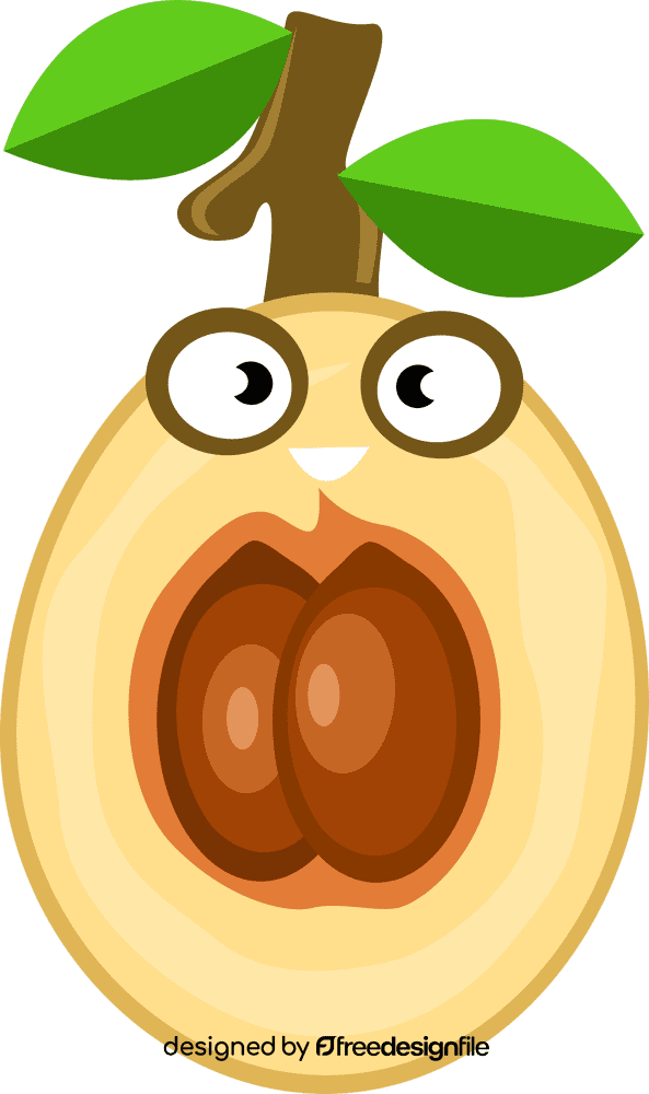 Funny Loquat clipart