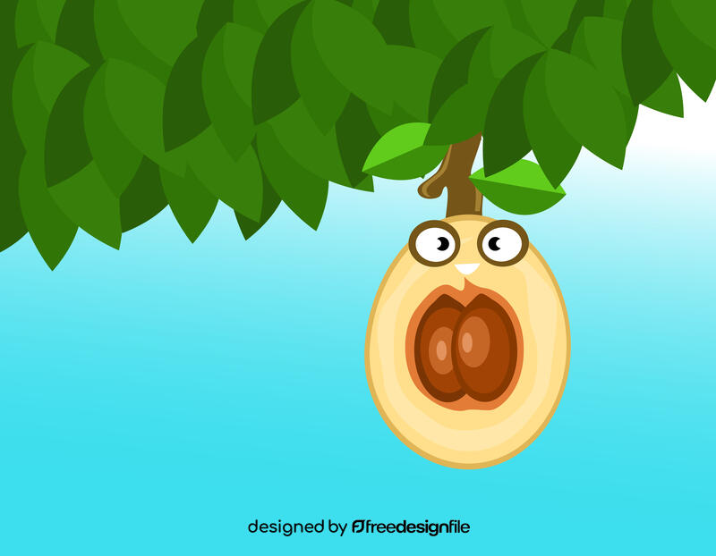 Funny Loquat vector