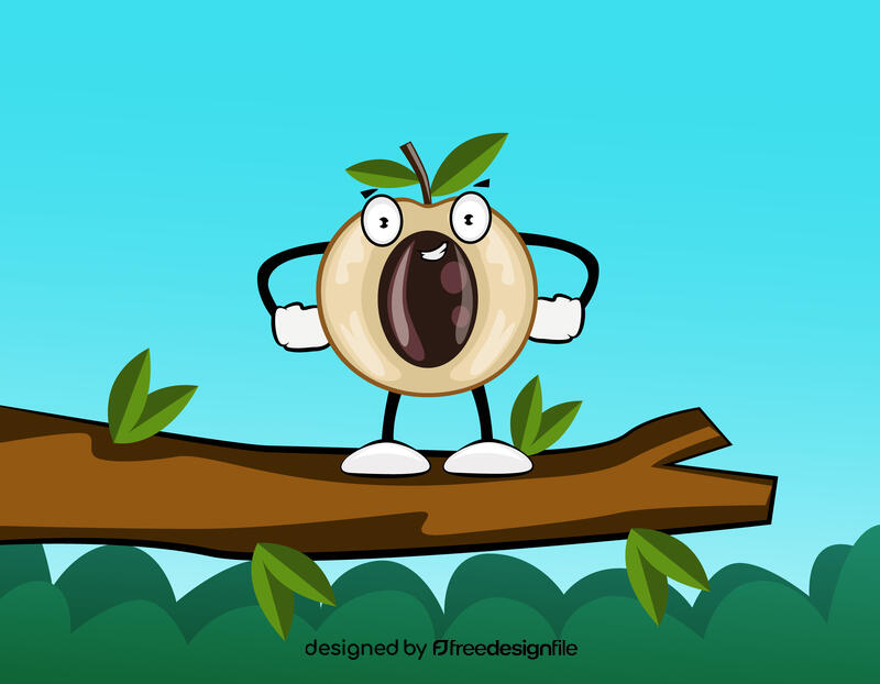 Funny Longan vector