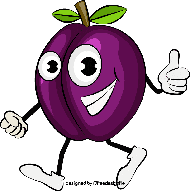 Funny Plum clipart