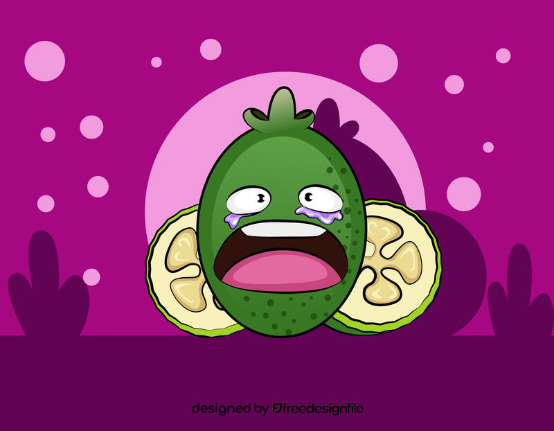 Funny Feijoa vector