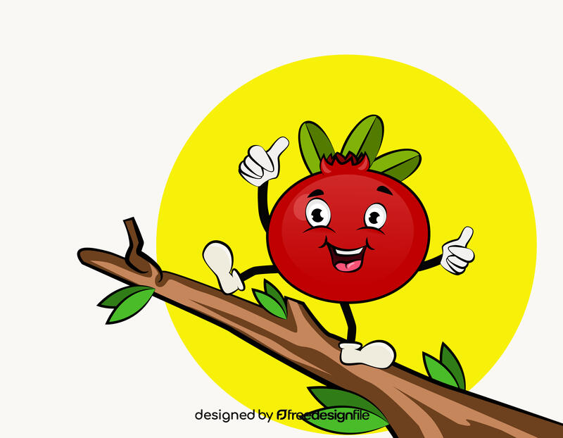 Funny Cranberry vector