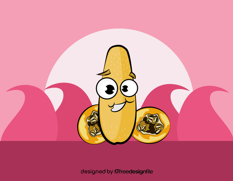 Funny Banana Squash vector