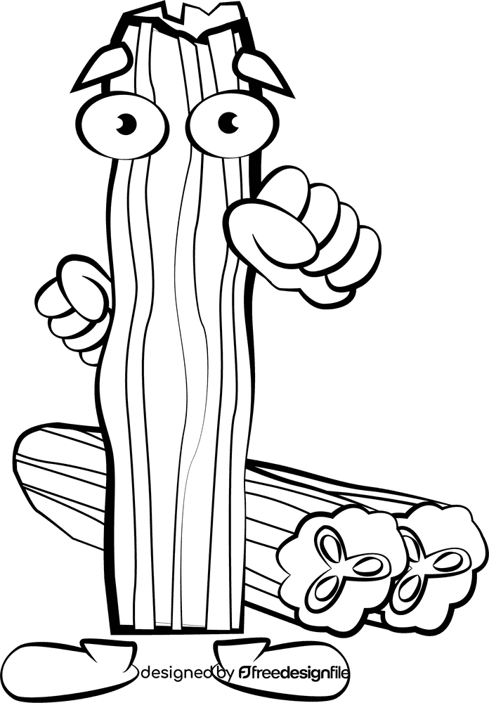 Funny Drumsticks black and white clipart