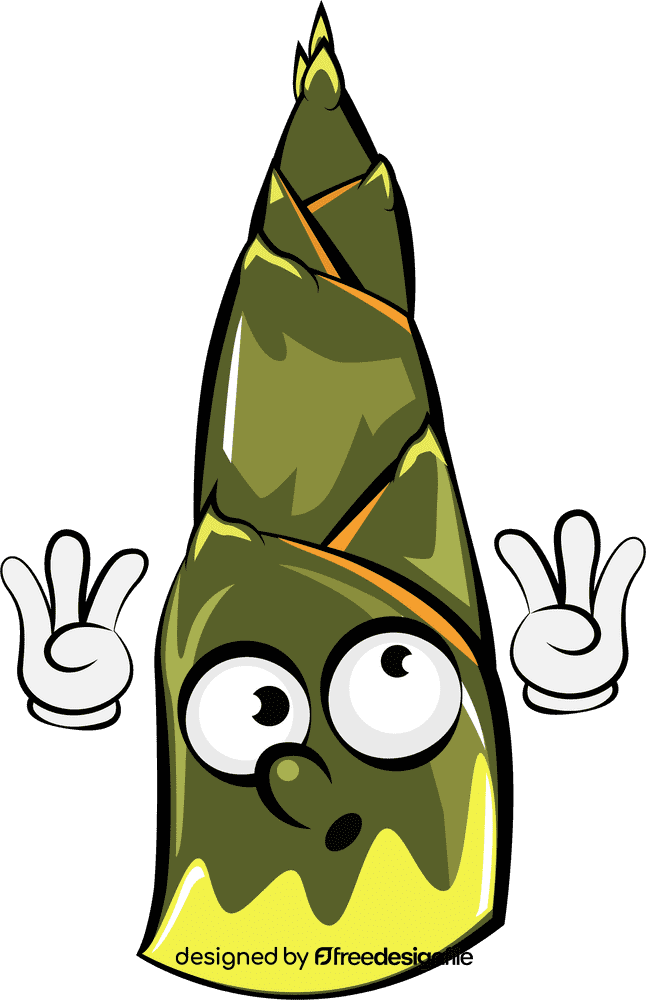 Funny Bamboo Shoots clipart