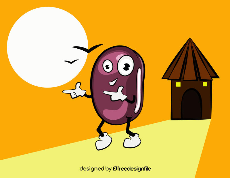 Funny Adzuki Beans vector