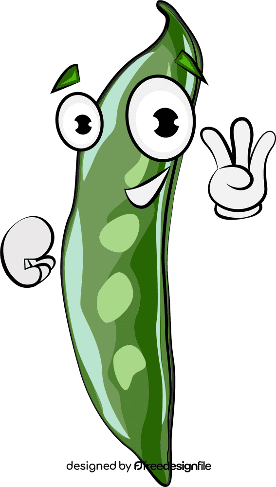 Funny Broad Bean clipart