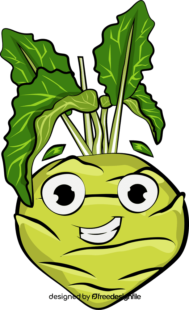 Funny Kohlrabi clipart