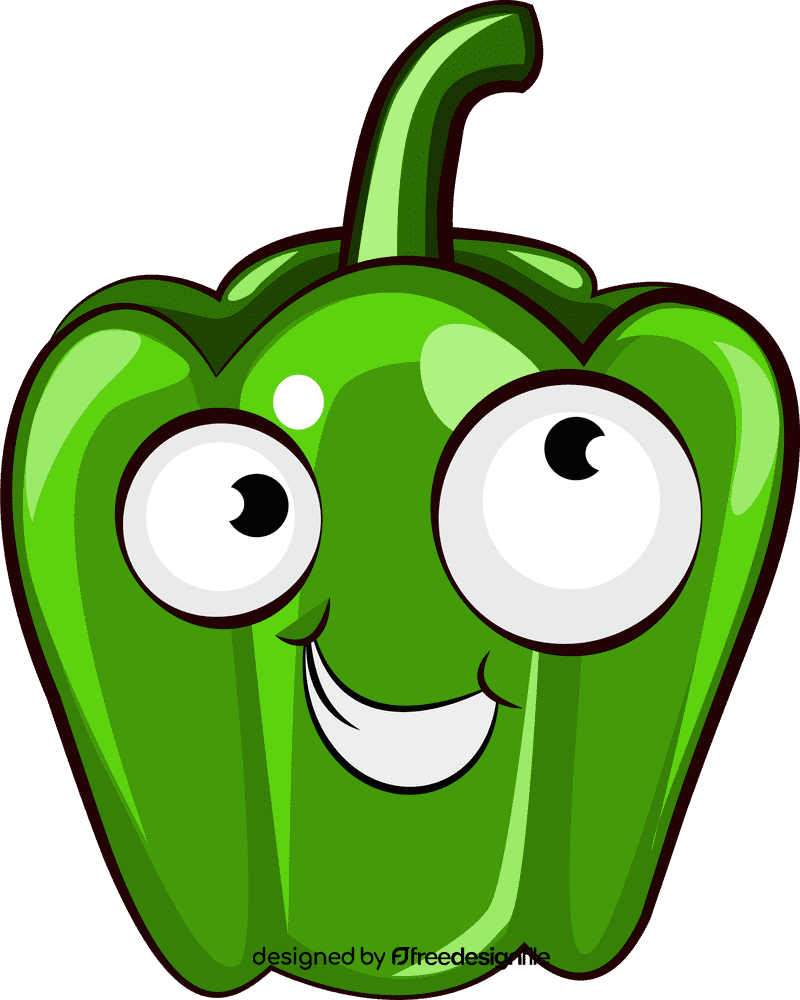 Funny Capsicum clipart