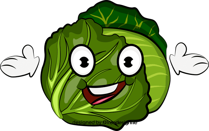 Funny Cabbage clipart