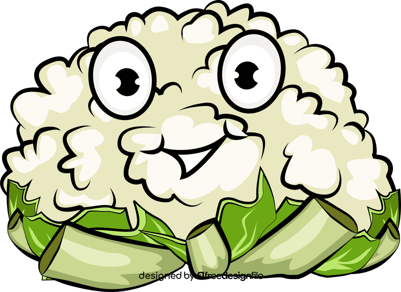 Funny Cauliflower clipart