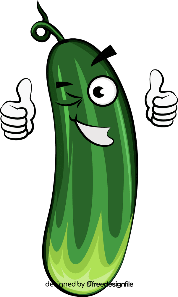 Cute Cucumber clipart