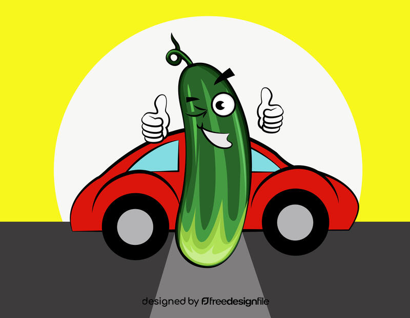 Cute Cucumber vector