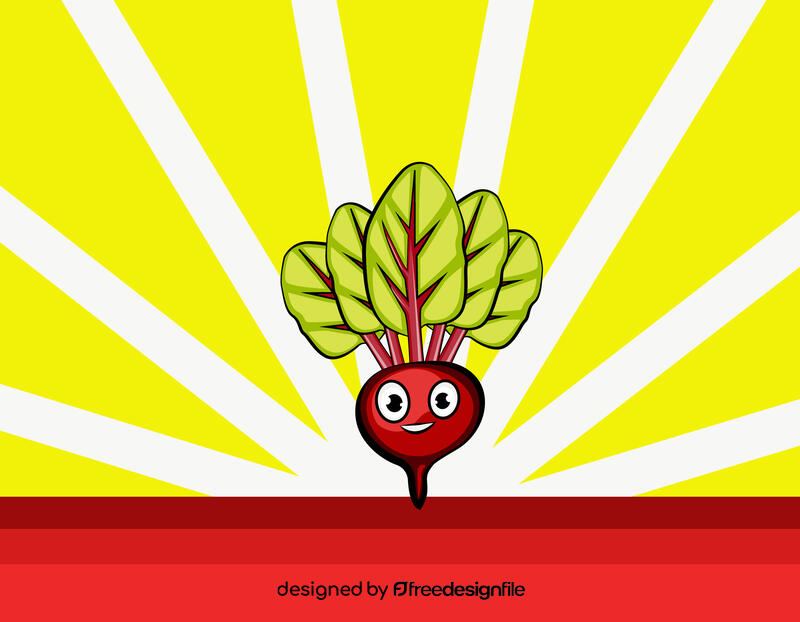 Funny Beetroot vector