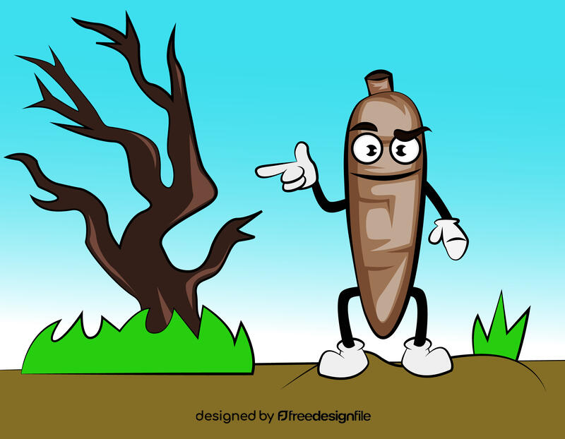 Funny Arrowroot vector