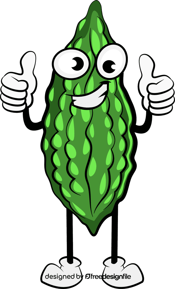 Funny Bitter Gourd clipart