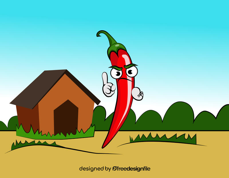 Funny Chilli vector