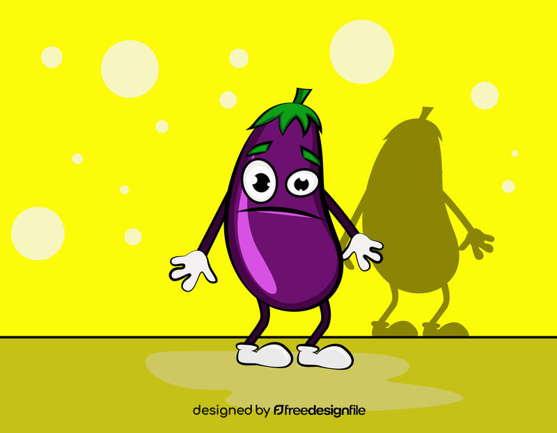 Funny Brinjal vector