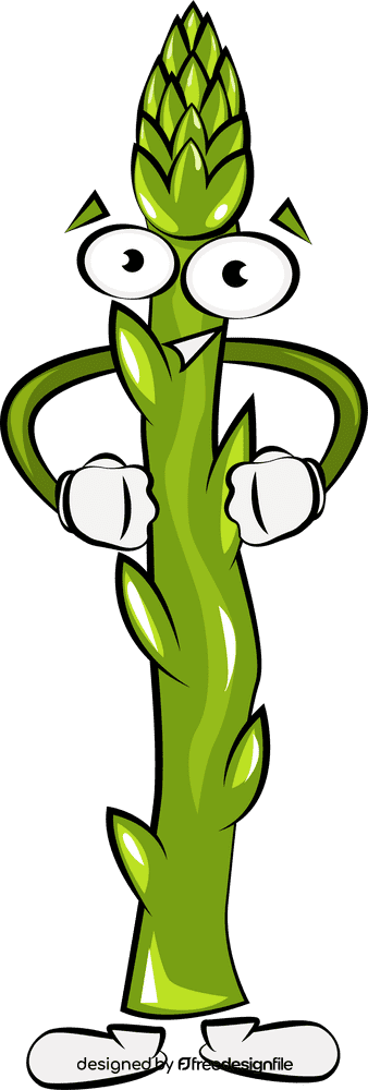 Funny Asparagus clipart