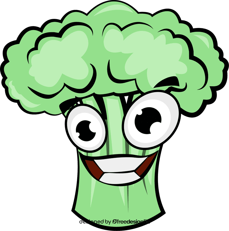 Funny Broccoli clipart