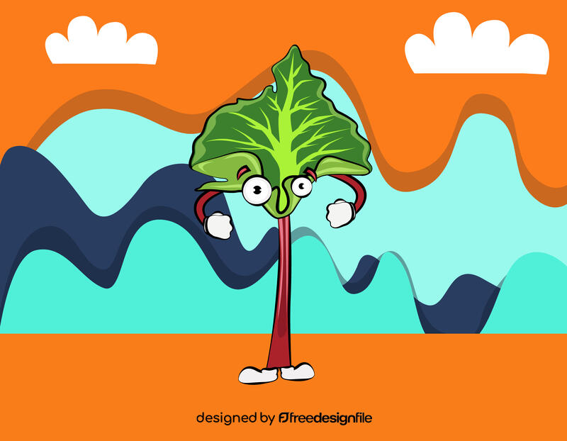 Funny Rhubarb vector