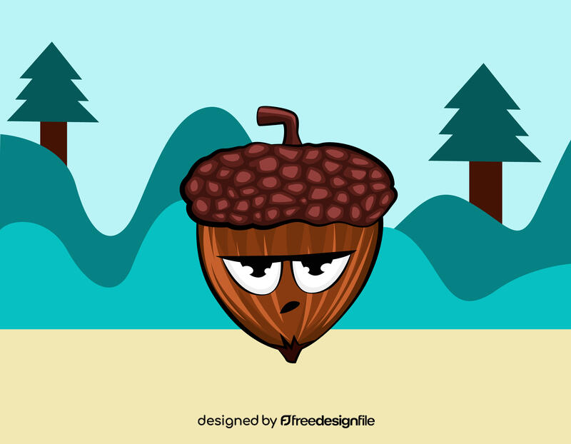 Funny Nut vector