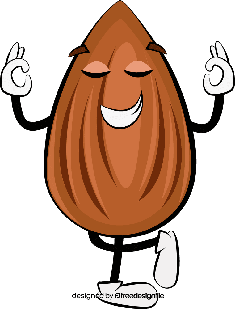 Funny Almond clipart