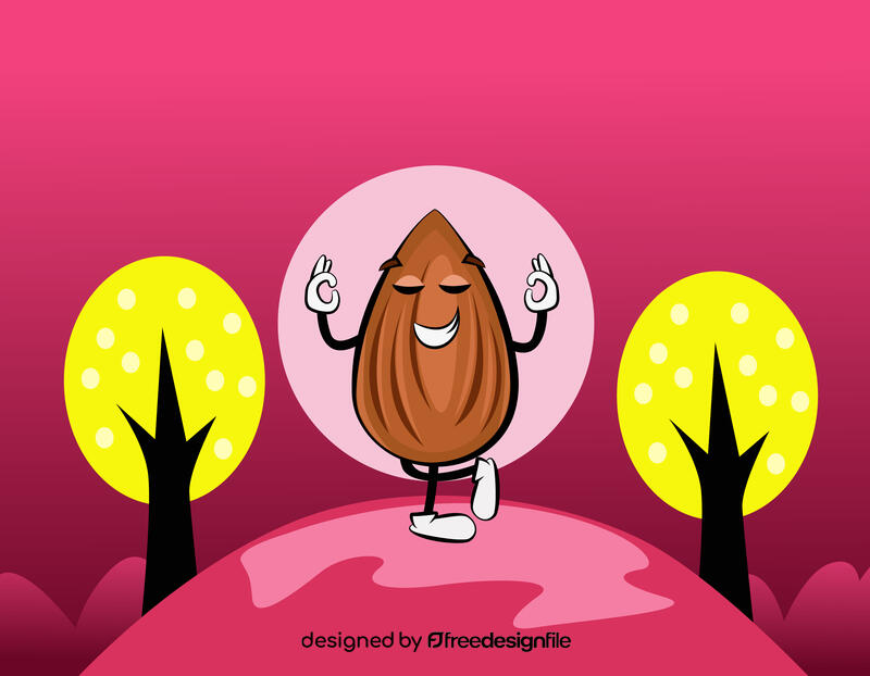 Funny Almond vector