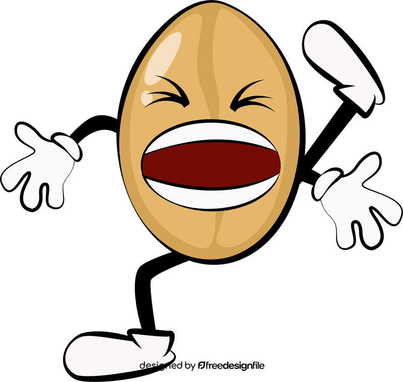 Funny peanut clipart