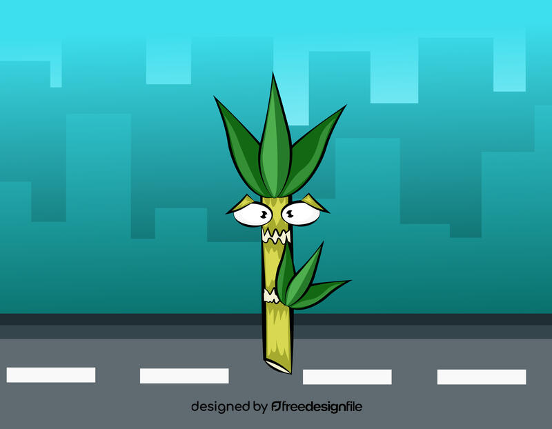 Funny Sugarcane vector