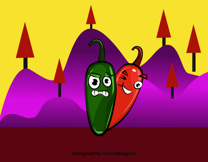 Funny Jalapeno vector