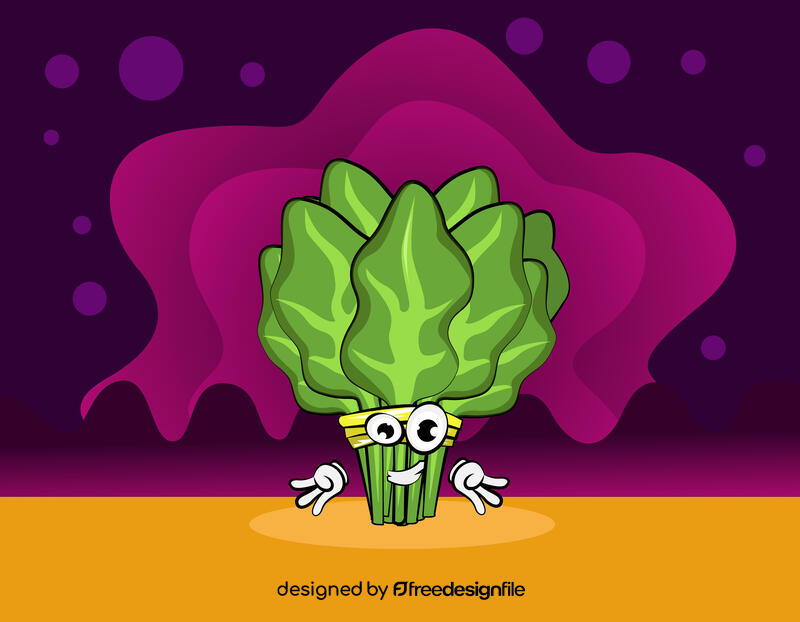 Funny Spinach vector