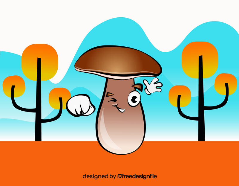 Funny Mushroom vector