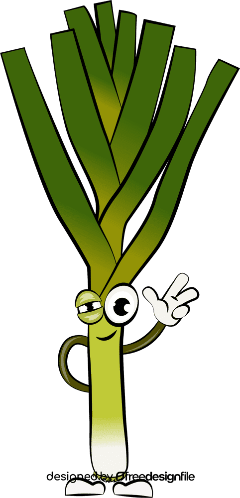 Funny Kurrat Leek clipart