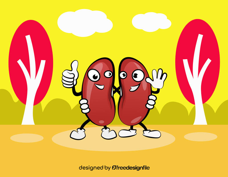 Funny Kidney Beans vector