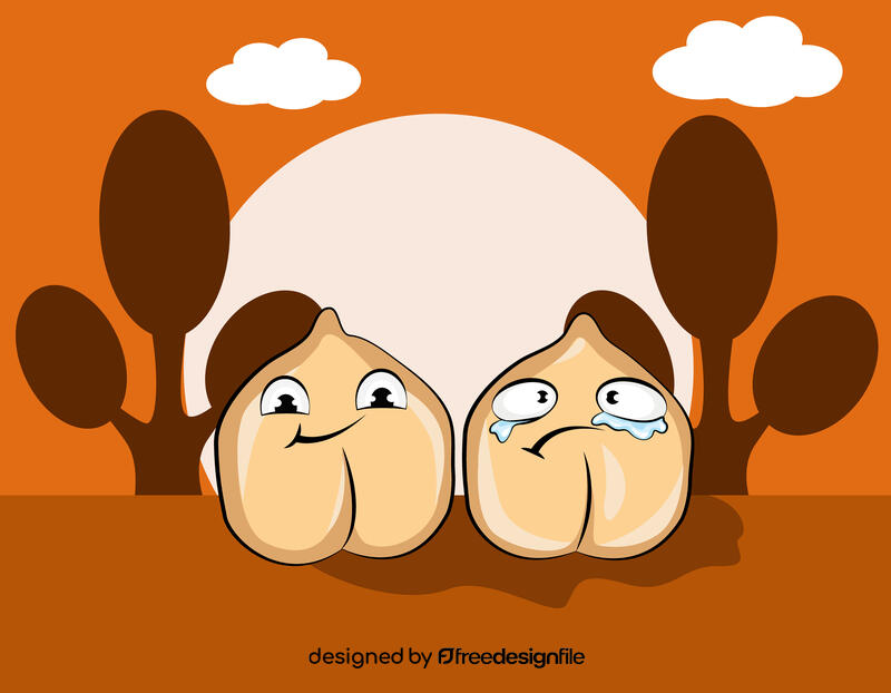 Funny Chickpeas vector