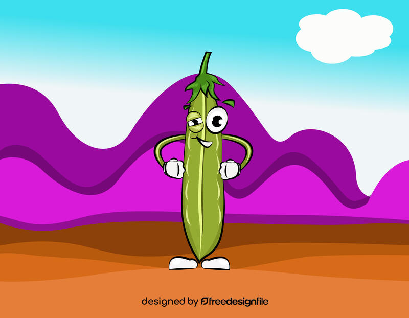 Funny Pea vector