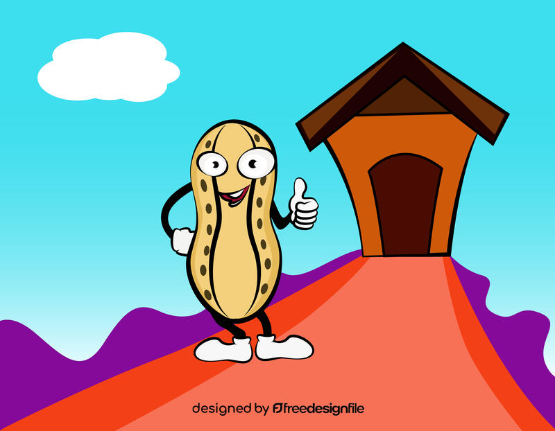 Funny Peanut vector