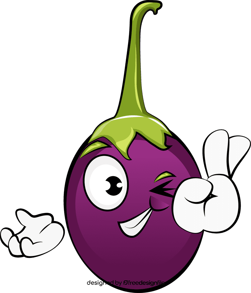 Funny EggPlant clipart