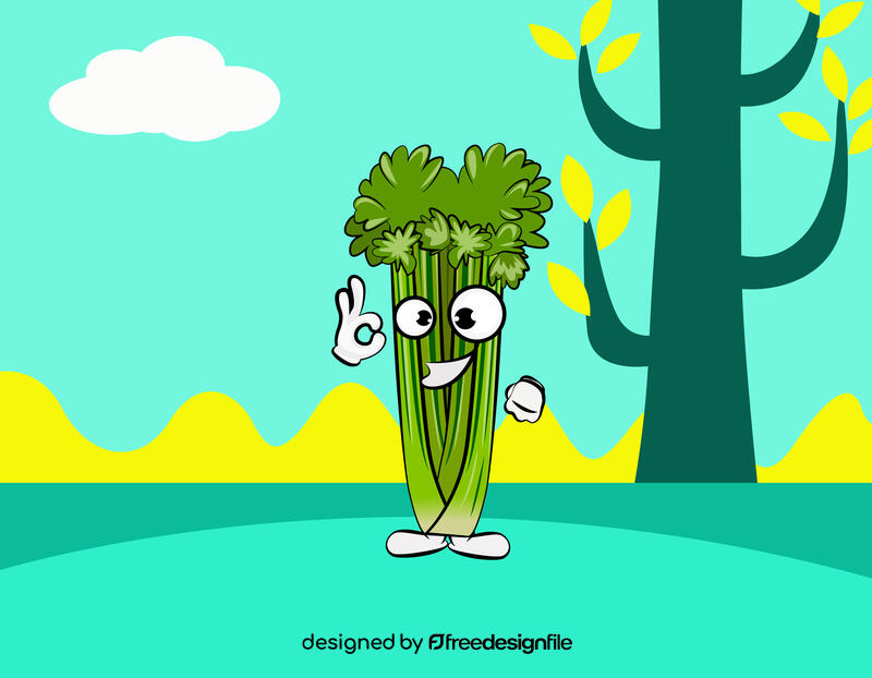 Funny Celery vector