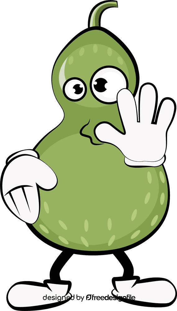 Funny Bottle Gourd clipart