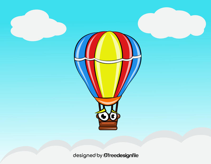 Funny Air Balloon vector