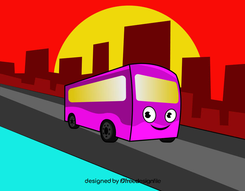 Funny Bus vector