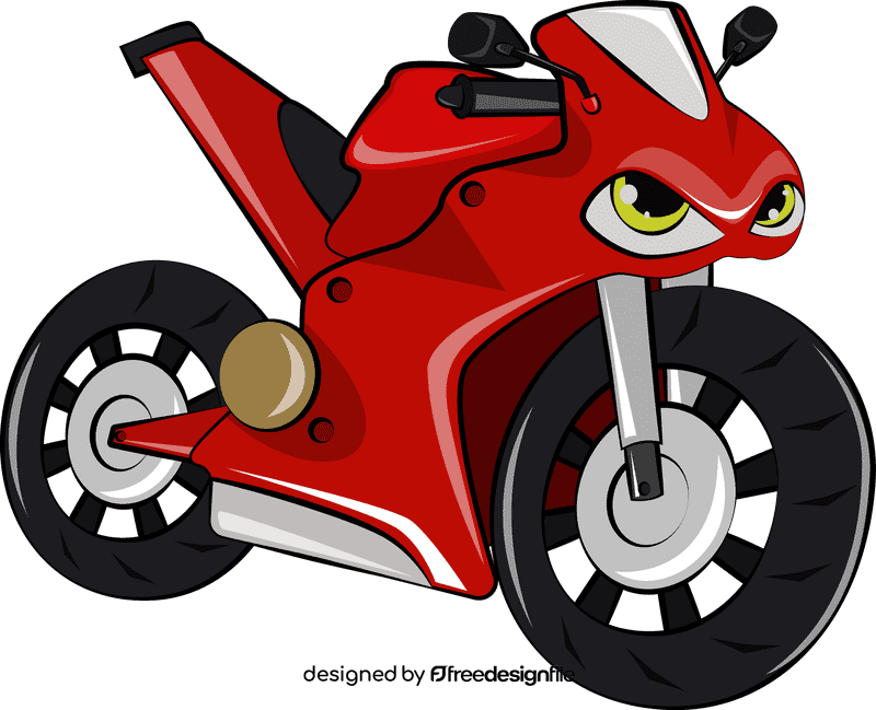 Funny Sport Bike clipart