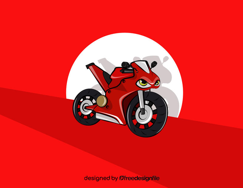 Funny Sport Bike vector