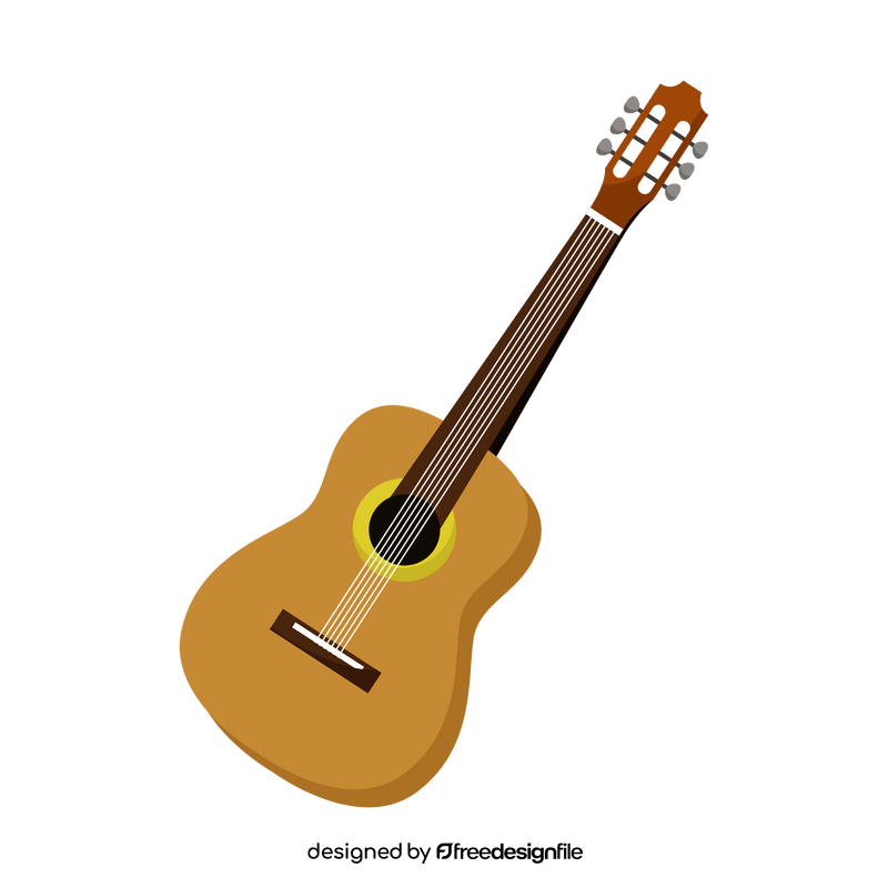 Spanish guitar clipart