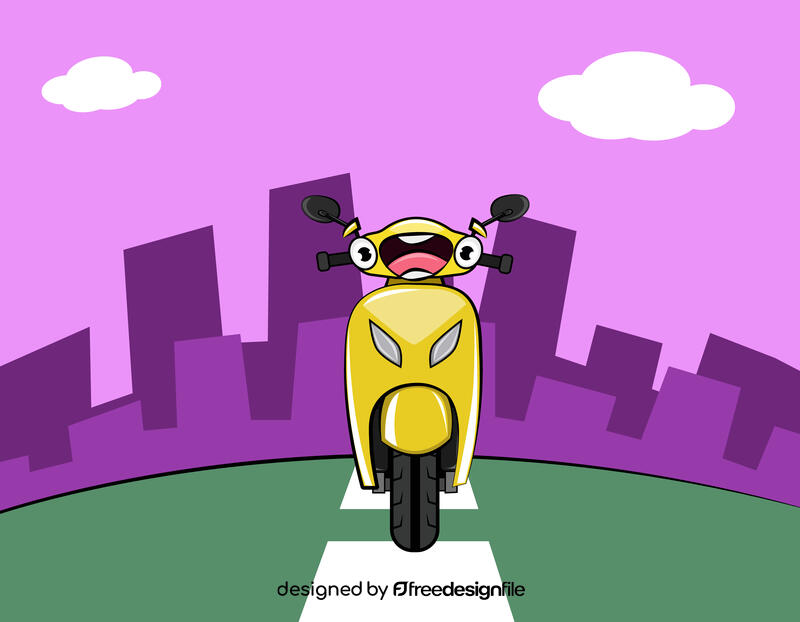 Funny Scooty vector